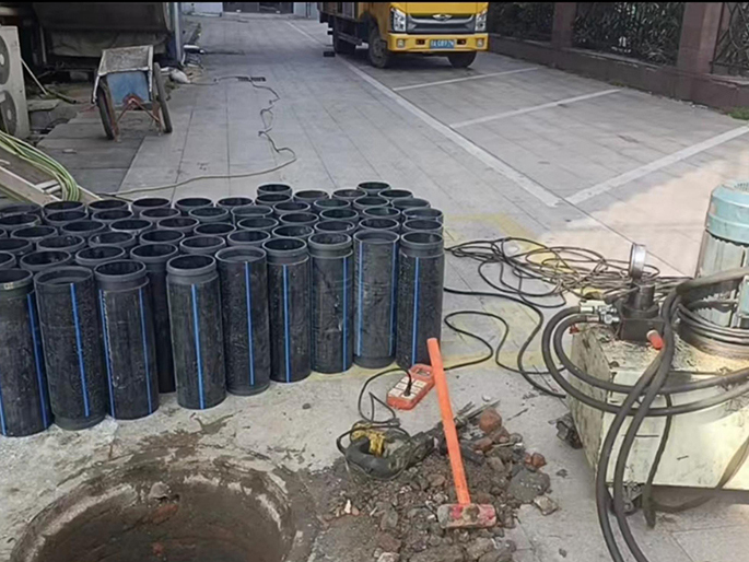 永年PE置换管厂家 DN315置换管 非开挖管短管置换